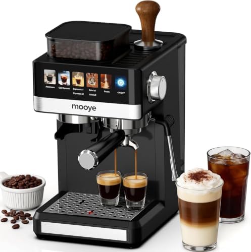 Espresso Machine with Grinder, 20Bar, Black