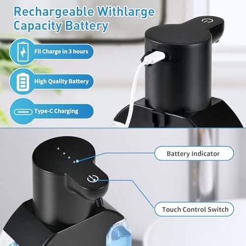 Automatic Foaming Soap Dispenser, 15oz/420ml Smart Hand Soap