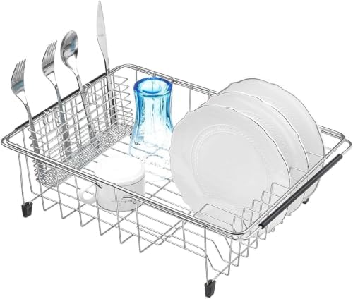 Slideep Cutlery Utensil Silverware Drying Rack, Flatware Storage