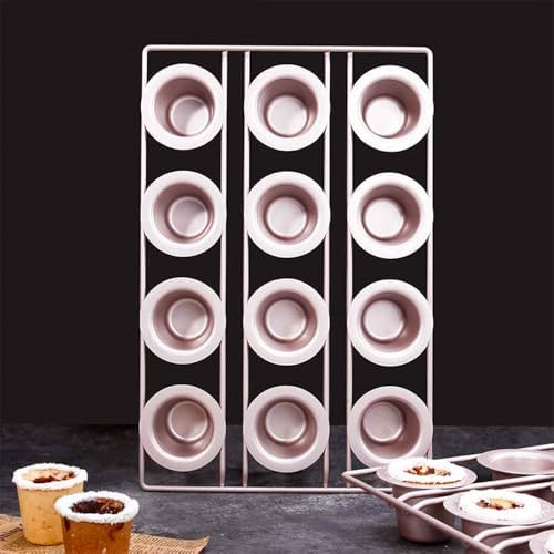12-Cavity Popover Pan Non-Stick Yorkshire Muffin Puddings Cake Quiches