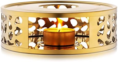 Simtive Teapot Warmer, Brushed Stainless Steel Tea Warmer with
