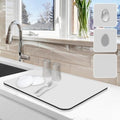 Dish Drying Mat for Kitchen Counter, 12"x19" Dish Drying Pad with