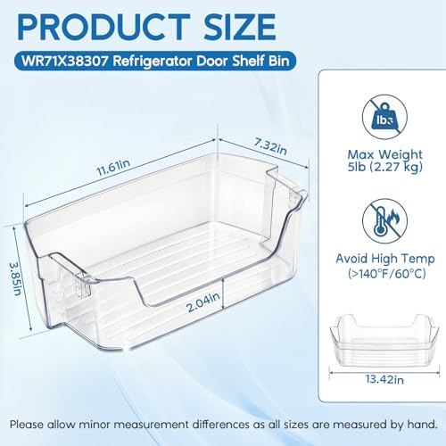 WR71X38307 Refrigerator Door Shelf Bin fit for GE Refrigerators