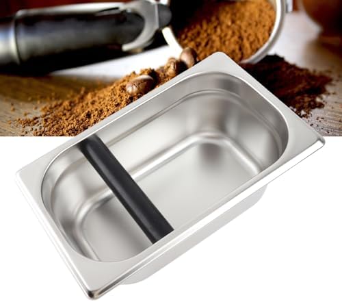 Yosoo Coffee Knock Box, Large Coffee Knock Box Stainless Steel Coffee