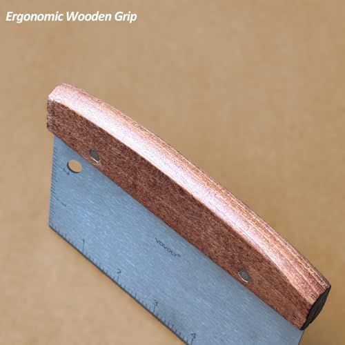 Vovoly Multipurpose Bench Scraper Kitchen Utensil for Flat Top