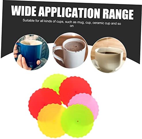 Unomor Flower Silicone Mug Covers, 6-Piece Set