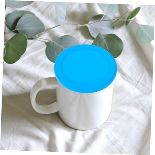2-Piece Silicone Cup Lids, Reusable Mug Covers