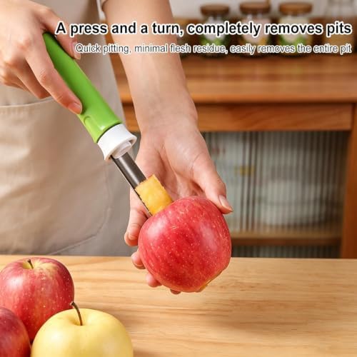 Fruit Corer Tool - Stainless Steel Fruit Remover, Kitchen Peeler
