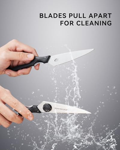 Kitchen Scissors for Food, HUNTER.DUAL Heavy Duty Come Apart Poultry