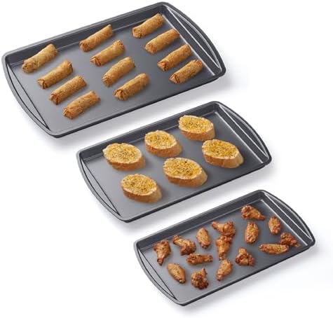 Nifty Cookie & Baking Sheets (Set of 3) – Non-Stick Coated Steel
