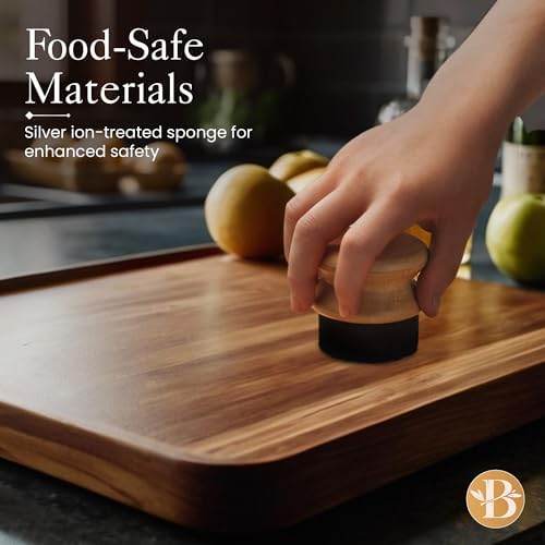 3-Piece Bamboo Cutting Board Set with Mineral Oil and Applicator