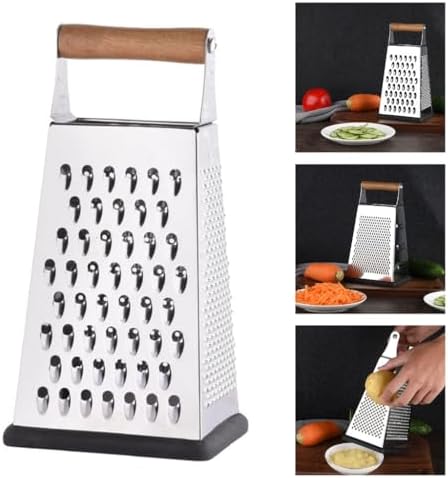 Stainless Steels Metal Box Grater Handheld Kitchen Food Shredders for
