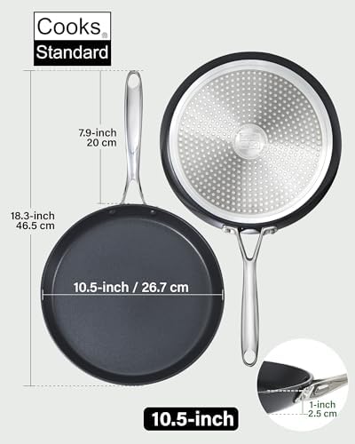 Cooks Standard 10.5-inch Hard Anodized Ceramic Nonstick Crepe Pan