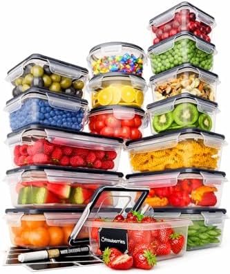 Chef's Path 32 Piece Airtight Food Storage Containers with Easy Snap