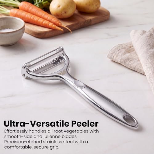 SAFI Vegetable Peeler For Kitchen Premium Stainless Steel Julienne