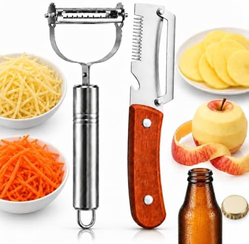 2PCS Multifunctional Julienne Vegetable Peeler for Potato Carrot