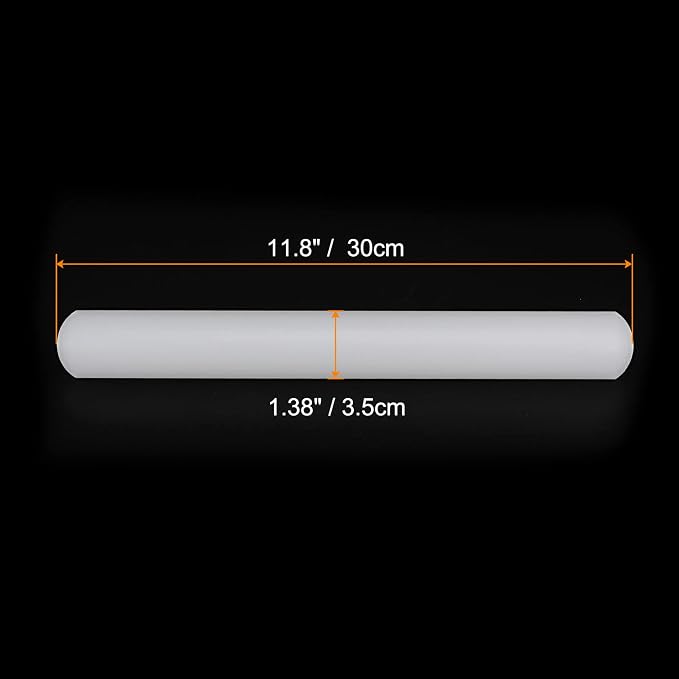 HARFINGTON Fondant Rolling Pin 12 Inch x 1.38 Inch PP Plastic Non-Stick Fondant - Image 2