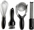 Kitchen Gadgets Set Stainless Steel Cooking Tools Essentials, Black