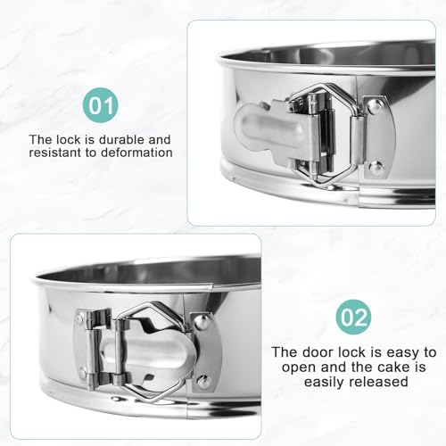9 Inch Cheesecake Pan, Leakproof 304 Stainless Steel Springform Pan