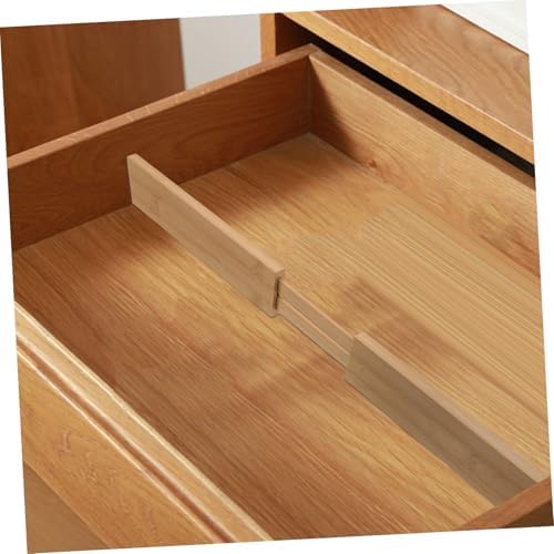 Cabilock Adjustable Bamboo Drawer Dividers for Kitchen Drawer