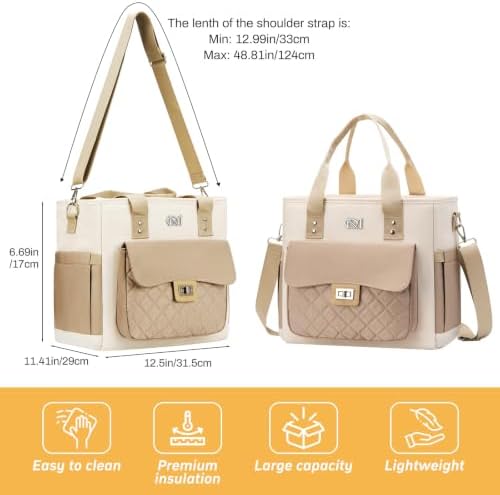 Insulated Lunch Bag Women,Adult Lunch Box for Work College,Leakproof