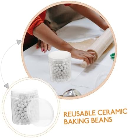 Ceramic Baking Beans for Pie Crusts and Pastry Shells, 1 Bottle