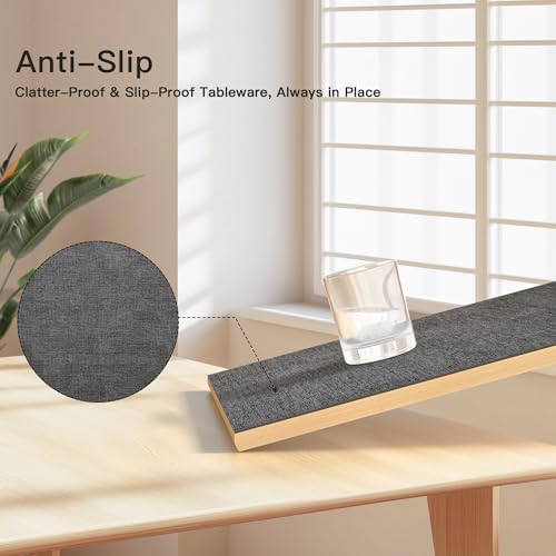 DOLOPL Placemats Set of 6, Reversible Faux Leather Place Mats