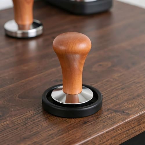 Espresso Distributor & Tamper: Precision Coffee Flattener & Mat