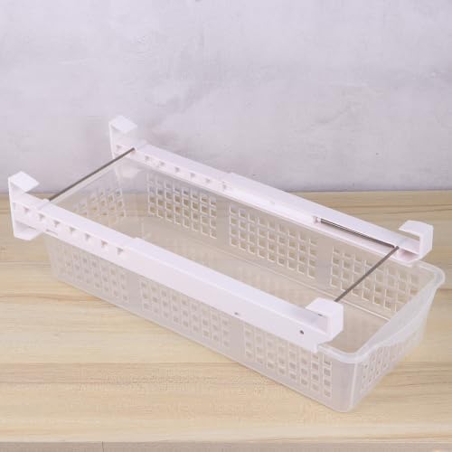 Telescopic Plastic Storage Basket for Fridge Egg Vegetable Organizer