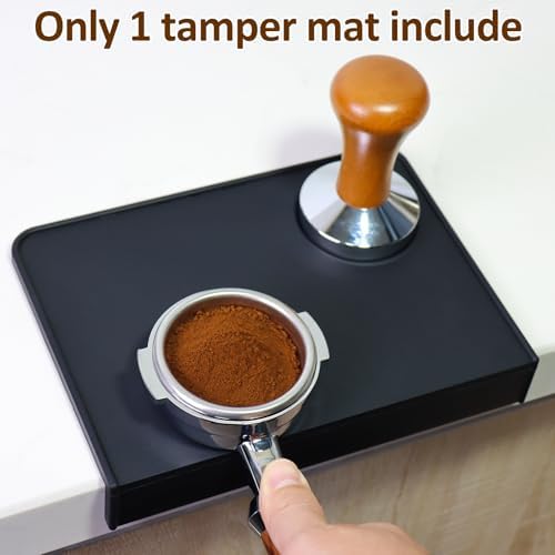 Compact Espresso Tamping Mat, Non-Slip Silicone Coffee Tamper Pad