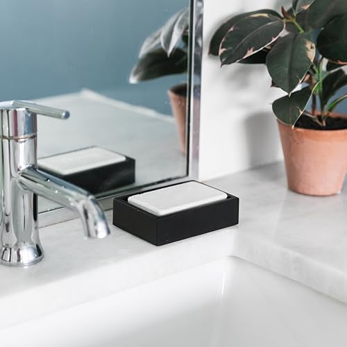Yew Design Matte Black Square Soap Dish