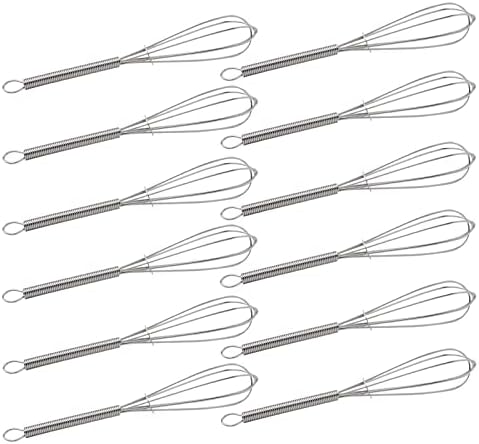 CHuangQi 5 Inch Endurance Stainless Steel Mini Whisk/Egg Beater, Set