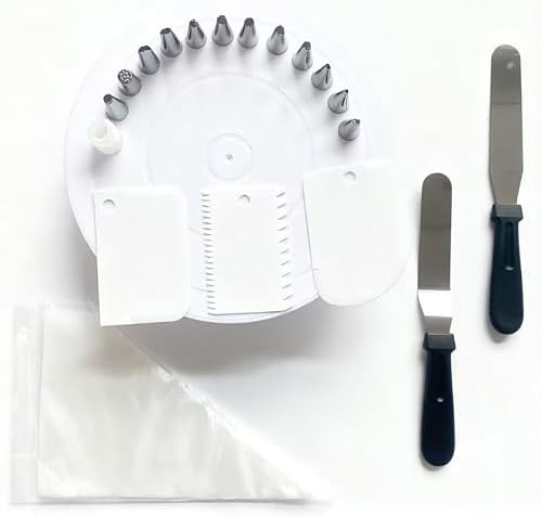 69PCS Cake Decorating Kit with Turntable For Beginners, Home Bakers