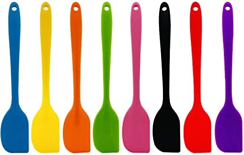 8 Pcs Silicone Spatulas, XYSMZM 8.3 inch Heat Resistant Non-Stick