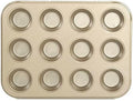 Glad Mini Muffin Pan Nonstick - Heavy Duty Metal Cupcake Tin with