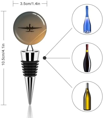 Bright Daylight Aircraft Wine Stopper Vacuum Alloy Wine Bottle Stopper