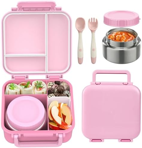 Kids Bento Lunch Box with Soup Thermo (9oz)- Hot & Cold Lunch