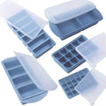 Silicone Freezer Molds Gift Set with 1,and 2 Tbsp, 1/2, 1, and 2 Cup