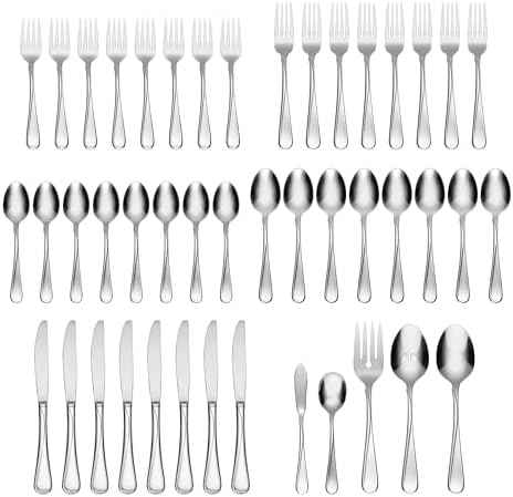 Oneida Flight 45-Piece 18/0 Silverware Set for 8, Flatware