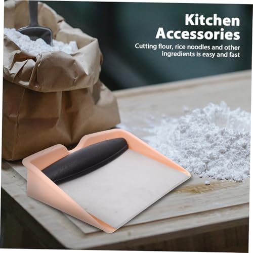 Stainless Steel Dough Cutter Set with Holder, Pink