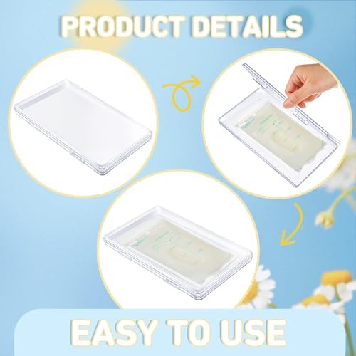 Hushee 12 Pcs Flat Breast Milk Freezer Storage Organizer Trays Clear