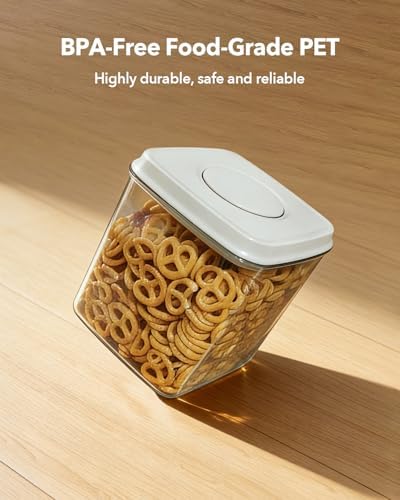 Airtight Food Storage Containers Set with One-Touch Lid, 2-Pack