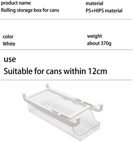 KAYKAI 2 PCS Hanging Soda Can Organizer for Refrigerator