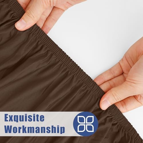 Moosfor Rectangle Spandex Fitted Table Cloth, 6FT Elastic Tablecloth