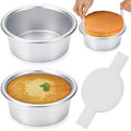 6 Inch Cake Pans, 2PCS Nonstick Small Cake Pans With 60PCS Parchment