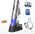 CIRCLE JOY Electric Wine Opener 7-in-1 Stainless Steel Rechargeable