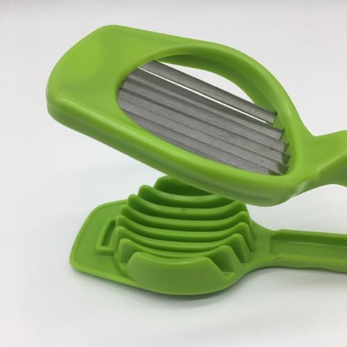 Egg Slicer Tool - Hand Held Egg Slicer Stainless Steel Strawberry