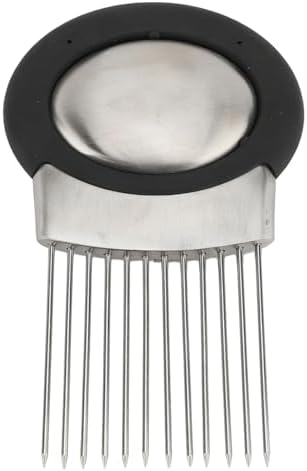 Onion Slicing Holder Multi Purpose Ergonomic Stainless Steel Assistant
