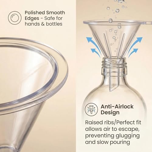 12-Pack Precision Mini Funnels, 6mm Narrow Spout, Essential Oils