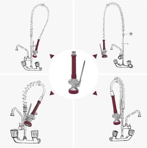 Achelous Pre-Rinse Spray Head, Red
